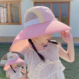 자외선차단 아동 배색 플랩캡 뒷챙 모자 물놀이 수영장 버킷햇 야