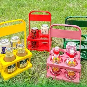 커피 캐리어 4종 접이식 4구 폴딩 음료 피크닉 캠핑 컵홀더 테이크아웃 포장 배달