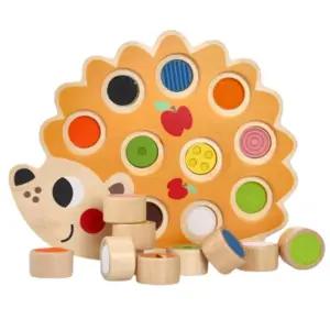 돌아기 손끝자극 같은감촉 찾기 고슴도치 촉감블럭 촉각놀이 영유아 백일선물 EQ발달