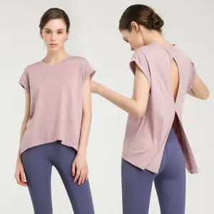 여성 상의 요가복 반팔티 필라테스복 펀칭백 운동복 여자 여름