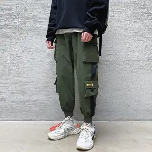 남성 데일리 스트릿 카고 패치 포켓 조거팬츠 IS-PA36