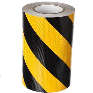 격자 육각형 황흑사문 반사경고테이프 야광안전 반사필름 홍백