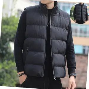 남자 러닝 보온 방한 패딩조끼 경량 초경량 겨울점퍼