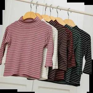 남매외출코디 간절기 어린이옷 아기 줄무늬 티셔츠 아동 목티셔츠