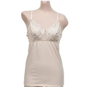 여성런닝 순면 늘어지지않는 노와이어 끈 브라런닝 여자끈나시