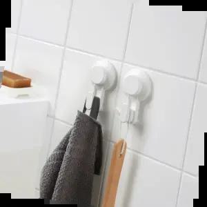 벽부착후크 이케아 티스켄 흡착식 후크 2개입 무타공 욕실걸이