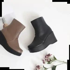 hc117 부티 앵클부츠 통굽 키높이 9cm 국내생산