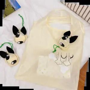 시장바구니 귀여운 휴대용 키링 장바구니 접이식 포켓 에코백