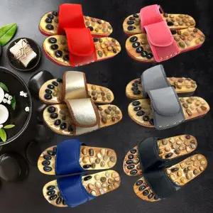 지압슬리퍼천연 자갈 옥석 피로회복 발마사지 발건강 홈케어