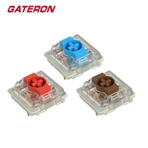기계식 키보드 용 Gateron 로우 프로파일 스위치 2.0 KS-33 빨간색 파란색 갈색 3 핀 GK61 GK87 PC 게이머