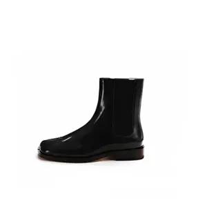 타비부츠 플랫 소가죽 앵클부츠 스플릿토 첼시 블랙 매트 225 판매