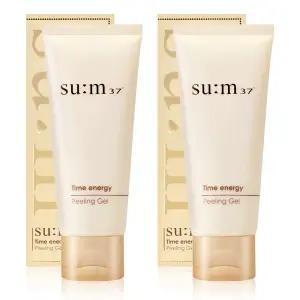 숨 37 타임에너지 얼굴 필링젤 각질제거제 100ml 2개 때필링 페이스 스크럽 저자극