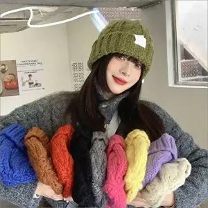 모자 여성 꽈배기니트모자 비니 겨울 케이블비니 컬러모자 10색