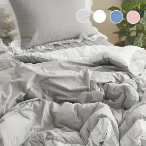 빅사이즈 국내생산 고밀도 60수순면 프릴 사계절겨울 차렵이불 집먼지진드기방지