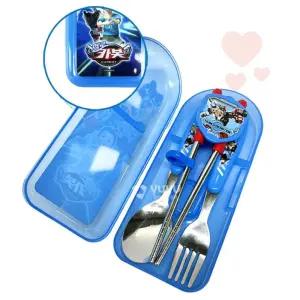 [헬로카봇] 양손가능한 교정 풀세트 귀여운수저세트 캐릭터젓가락 유아선물 어린이집선물 캐릭터수저