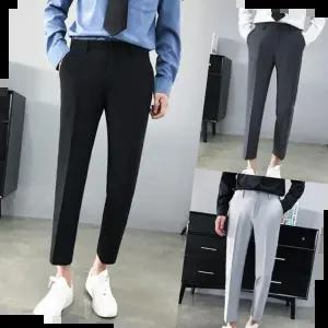 남자 9부 슬림핏 슬랙스 HH-A57