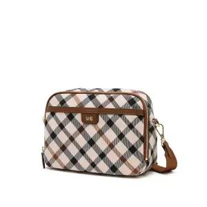 [롯데백화점]닥스 액세서리 브라운 로고장식 나일론 크로스백 DCBA6E891