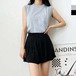 DGI1825-1 CQ92KD44 여자민소매나시면티셔츠-빅사이즈88까지