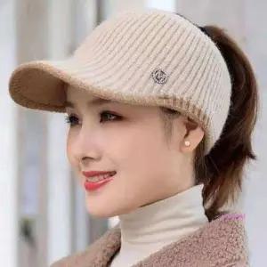 여성 낚시 모자 겨울 니트 골프 등산 따뜻한 캡 니트캡wxy185