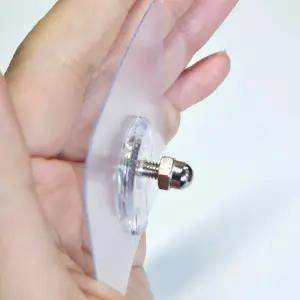 선반고정용벽부착패드 접착식 투명나사걸이 5mm