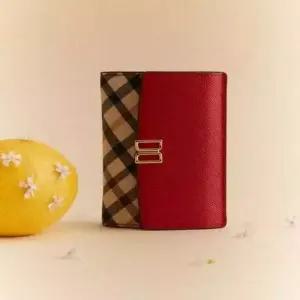 [국내백화점] 닥스 여성 반지갑 칼라일 체크 골드 여자친구선물 엄마선물 생일선물