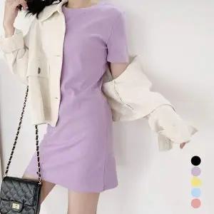 봄여름 IF79PV81 날씬한 허리라인 청순미 파스텔 반팔원피스