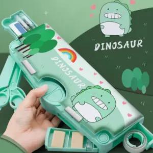 귀여운 캐릭터 연필 지우개 가위 테이프 색연필 수납 다양한 멀티 다기능 변신필통