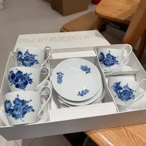 로얄코펜하겐 블루 플라워 덴 에스프레소 커피잔 듀오 북유럽감성 데미