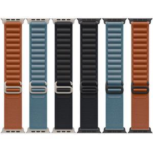 애플워치 밴드 울트라 3 2 49mm 46mm 45mm 44mm 41mm SE 10 7 6 호환 42mm용 11 9 스트랩, 8 루프 5 아이워치 시리즈 알파인