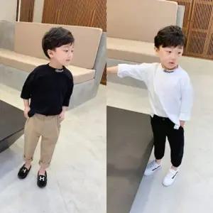 팜므 아기정장 유아 남아 아동 봄가을 코디 아이템 반목 티셔츠설날