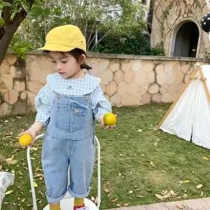 팜므 유아청바지 아기 여아 남아 봄 앞주머니 멜빵바지설날