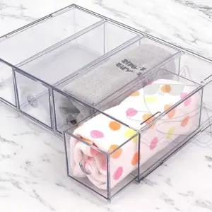 [하프클럽/]투명 아크릴 안경 정리함 세로 가로 진열대 4칸 수납함