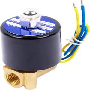 HFS(R) 전기 솔레노이드 밸브 구리는 일반적으로 물 공기 (12V DC 1/4IN NPT)로 닫혀 있습니다