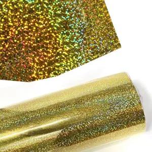 (다올)홀로그램 시트지 금색 50cmX1M 인테리어 장식용
