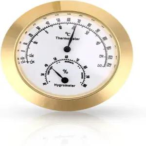 기타 바이올린 케이스 부품(골드) 습도계용 원형 온도계 실내/외 디지털 습도