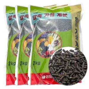 계분 펠렛 비료 6kg 베란다 텃밭 화분 채소 과일 나무 영양 공급 거름