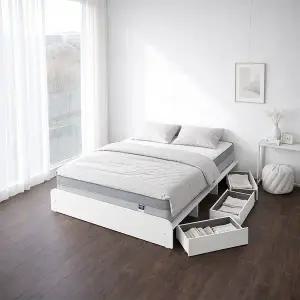 [보루네오하우스]보루네오 엘리브 맥스 수납 침대 프레임 무헤드 퀸킹공용 sb004