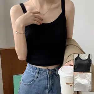 브라캡 끈나시 데일리 크롭티 탑 노와이어 숏기장 크롭탑 이너웨어