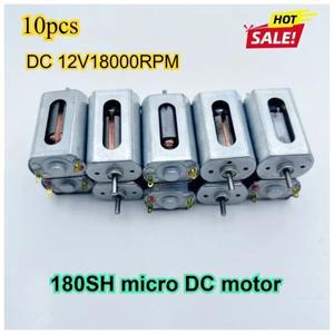 10PCS 마이크로 모터 DC 12V 180 카본 브러쉬 전기 18000RPM 고속 DC 모터