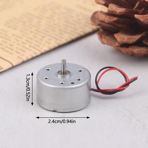 RF-300EA-1D390 미니 음소거 라운드 스핀들 모터 24mm DC 1.5V-6V 7250RPM 귀금속 브러시 엔진 DIY 태양 광