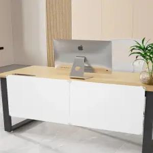 책상 하단 가림막 파티션 가리개 분리형 하부 사무실 학교 데스크