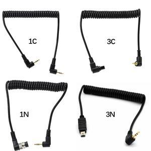 캐논 6D 50D Mark II 및 니콘 DSLR용 2.5mm 1C/3C/1N/3N 리모트 스위치 셔터 릴리즈 케이블