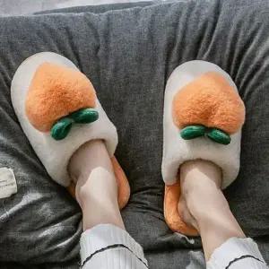 피치 KM179472 소음방지 털실내화 슬리퍼 겨울 사무실 거실화