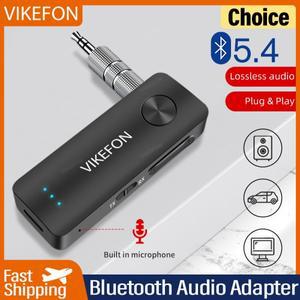 블루투스 5.4 오디오 리시버 송신기 스테레오 핸즈프리 통화 3.5mm AUX 잭 USB 동글 비행기 무선 어댑터 TV