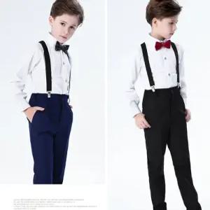 팜므 남아 유아 주니어 심플 멜빵정장 4종세트설날