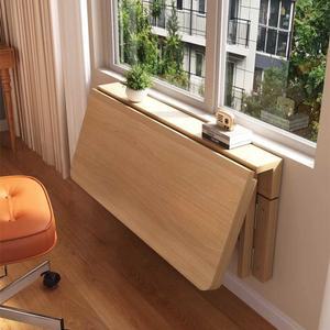 바이디움 원목접이식테이블 탁자 식탁 벽고정 간이 접이식 테이블