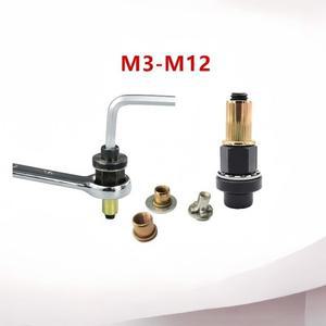 1/3/4/6/7개 수동 리벳 너트 건 세트 M3-M12 맥세이프한 고정을 위한 제품