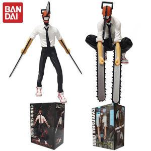 애니메이션 체인소맨 피규어 2 세트 덴지 액션 14 17cm 자동차 장식 인형 PVC 모델 컬렉션 장난감 어린이