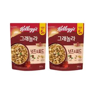 켈로그 넛츠&씨드 그래놀라 500g, 2개