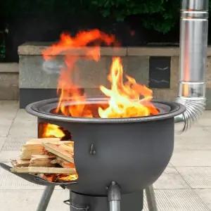 숯불 야외 화로대 불멍 화덕 드럼통 가마솥 장작 스토브 그릴